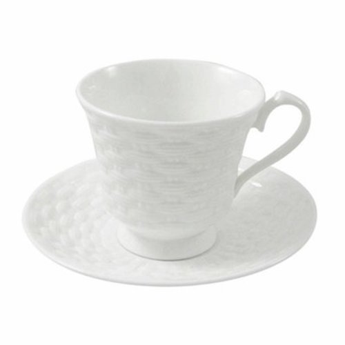 Aynsley China Aynsley Basketweave Teacup and Saucer Aynsley China Aynsley Basketweave Teacup and Saucer