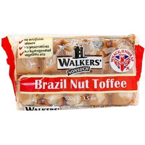 Walkers Nonsuch Walkers Nonsuch Brazil Nut Toffee - 100g Walkers Nonsuch Walkers Nonsuch Brazil Nut Toffee - 100g