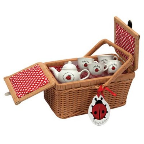 Schylling Schylling Lady Bug Tea Set and Basket Schylling Schylling Lady Bug Tea Set and Basket