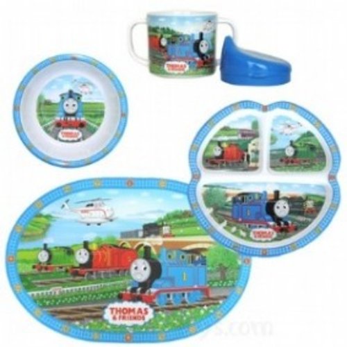 Thomas the Tank Engine Thomas 5 Piece Dinner Set Thomas the Tank Engine Thomas 5 Piece Dinner Set