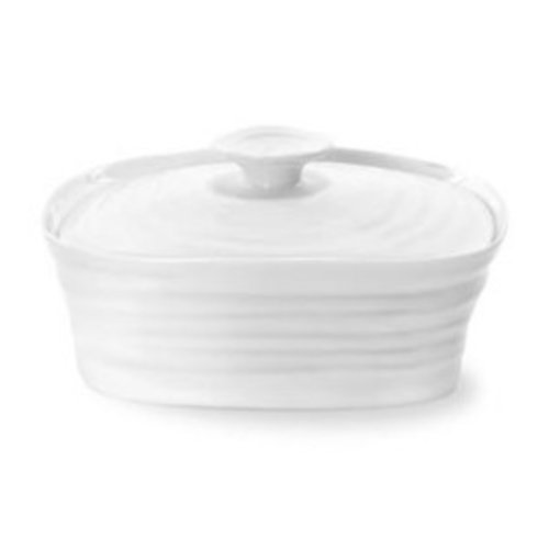 Portmeirion Sophie Conran Covered Butter Dish - White Portmeirion Sophie Conran Covered Butter Dish - White