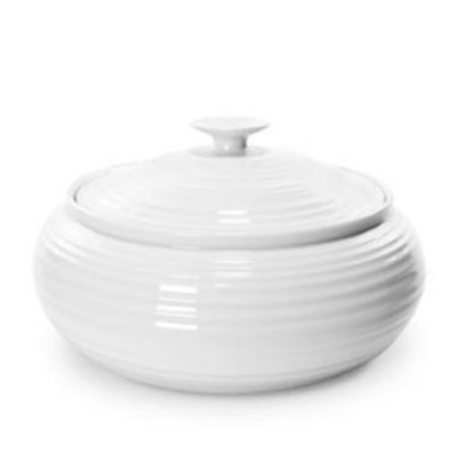 Portmeirion Sophie Conran Low Covered Casserole - White Portmeirion Sophie Conran Low Covered Casserole - White