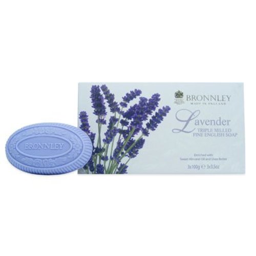 Bronnley Bronnley Lavender Box of 3 Soaps Bronnley Bronnley Lavender Box of 3 Soaps