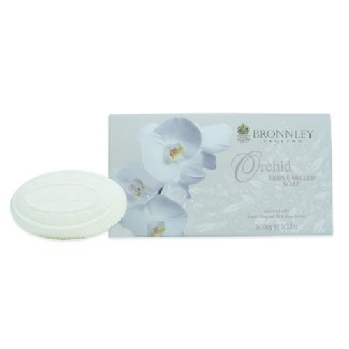 Bronnley Bronnley Orchid Box of 3 Soaps Bronnley Bronnley Orchid Box of 3 Soaps