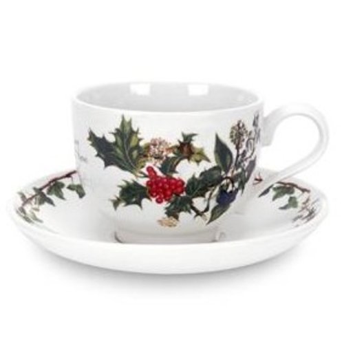 Portmeirion Holly & Ivy Teacup & Saucer Portmeirion Holly & Ivy Teacup & Saucer