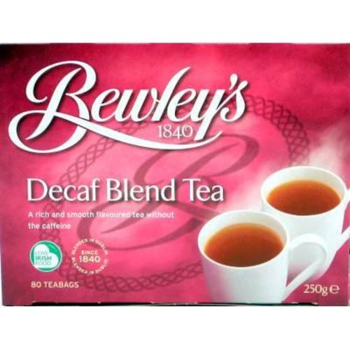 Bewley's Tea of Ireland Bewley's Decaf Blend Tea 80s Bewley's Tea of Ireland Bewley's Decaf Blend Tea 80s