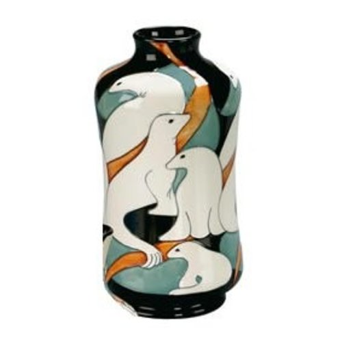 Moorcroft Pottery Moorcroft Seal Vase 98/8 Moorcroft Pottery Moorcroft Seal Vase 98/8
