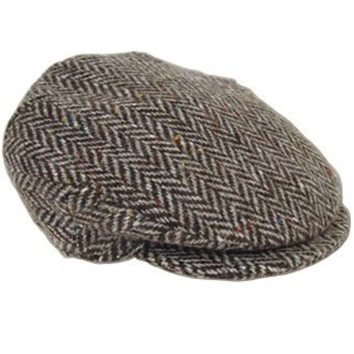 Hanna Hats Hanna Hats Grey Tweed Cap Small Hanna Hats Hanna Hats Grey Tweed Cap Small