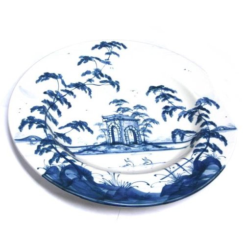 Isis Ceramics Isis Blue English Garden - The Ruin - Large Plate Isis Ceramics Isis Blue English Garden - The Ruin - Large Plate