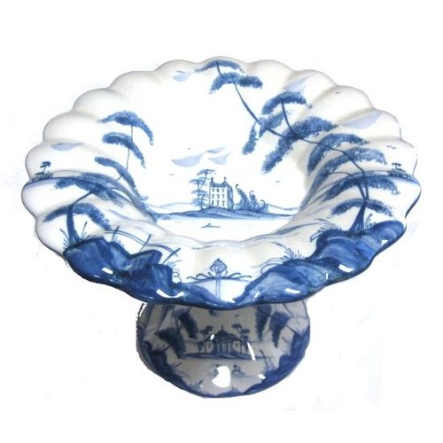 Isis Ceramics Isis Blue Palladian Tea Cake Stand Isis Ceramics Isis Blue Palladian Tea Cake Stand