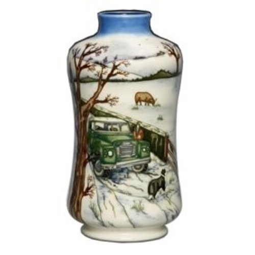Moorcroft Pottery Winter Feed Vase Moorcroft Pottery Winter Feed Vase