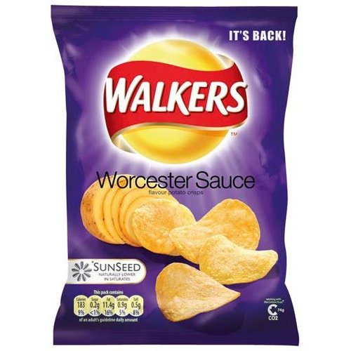 Walker's Walkers Worcester Sauce Crisps Walker's Walkers Worcester Sauce Crisps