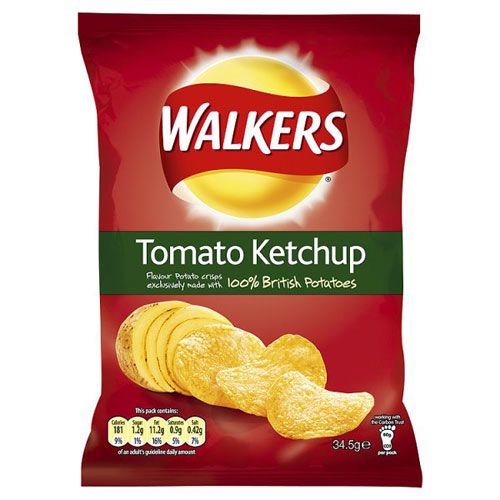 Walker's Walkers Tomato Ketchup Crisps Walker's Walkers Tomato Ketchup Crisps