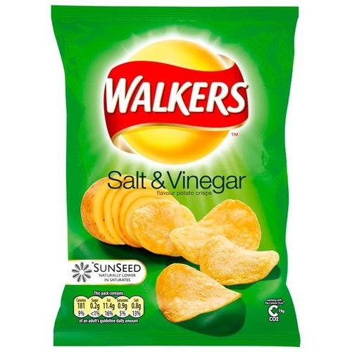 Walker's Walkers Salt & Vinegar Crisps Walker's Walkers Salt & Vinegar Crisps