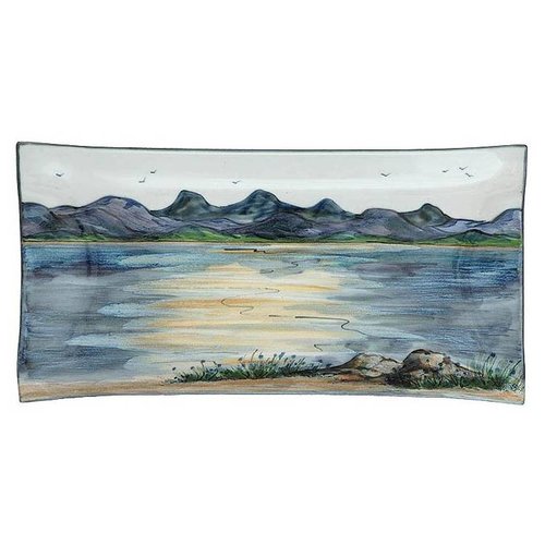 Highland Stoneware Highland Stoneware Landscape 34cm Rectangle Dish Highland Stoneware Highland Stoneware Landscape 34cm Rectangle Dish