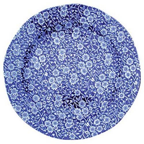 Burleigh Pottery Calico Blue 10.5 in. Plate Burleigh Pottery Calico Blue 10.5 in. Plate