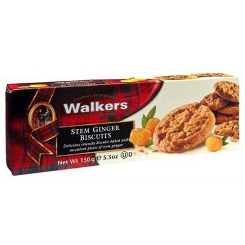 Walker's Shortbread Co. Walkers Stem Ginger Biscuits Walker's Shortbread Co. Walkers Stem Ginger Biscuits