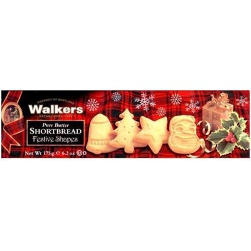 Walker's Shortbread Co. Walkers Festive Shapes Shortbread - 175g Walker's Shortbread Co. Walkers Festive Shapes Shortbread - 175g