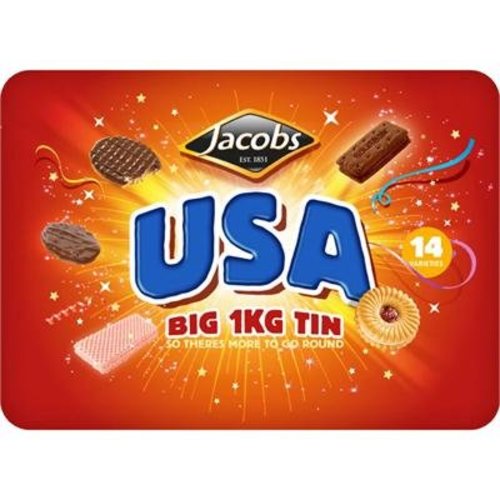 Jacob's Jacobs USA Biscuit Assortment Tin Jacob's Jacobs USA Biscuit Assortment Tin
