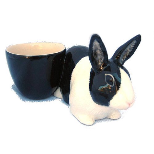 Quail Ceramics Quail Dutch Rabbit with Egg Cup Quail Ceramics Quail Dutch Rabbit with Egg Cup