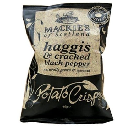 Mackie's Haggis and Cracked Black Pepper Crisps Mackie's Haggis and Cracked Black Pepper Crisps