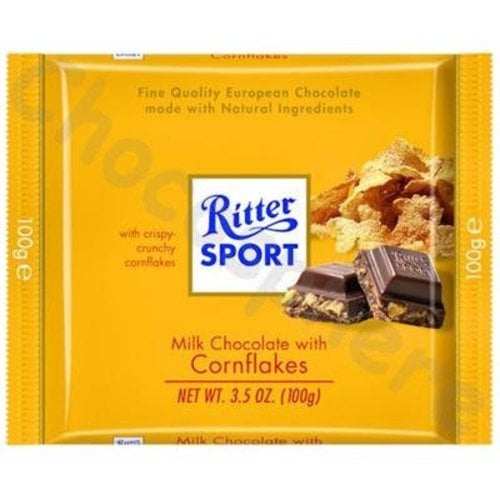Ritter Sport Ritter Sport Milk Chocolate with Cornflakes Ritter Sport Ritter Sport Milk Chocolate with Cornflakes