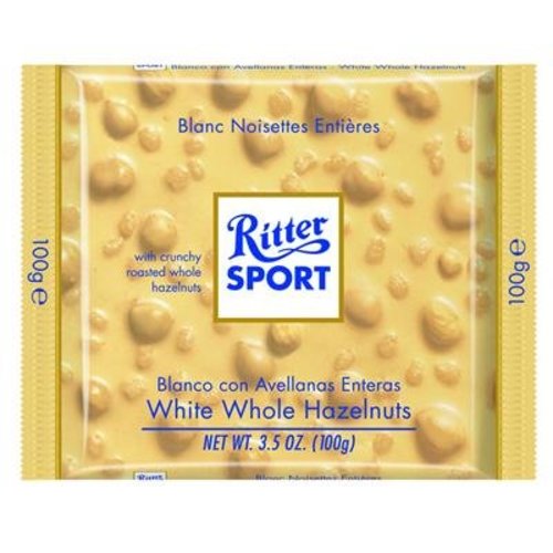 Ritter Sport Ritter Sport White Chocolate with Whole Hazelnuts Ritter Sport Ritter Sport White Chocolate with Whole Hazelnuts