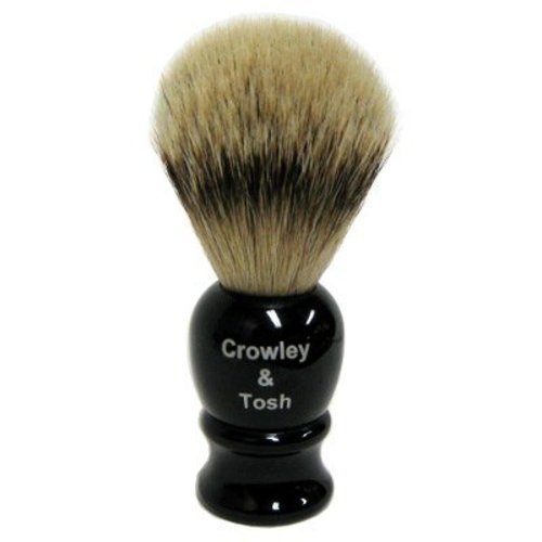 Crowley & Tosh Crowley & Tosh Silver Tip Badger Shaving Brush - Imitation Ebony Crowley & Tosh Crowley & Tosh Silver Tip Badger Shaving Brush - Imitation Ebony