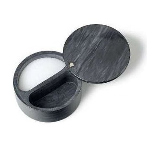 Swivel Top Salt Box - Black Marble Swivel Top Salt Box - Black Marble