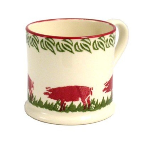 Brixton Pottery Brixton Pink Pigs Mug - Large Brixton Pottery Brixton Pink Pigs Mug - Large
