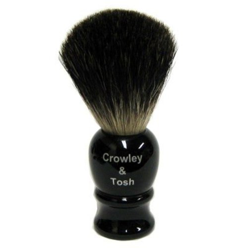 Crowley & Tosh Crowley & Tosh Black Badger Shaving Brush - Imitation Ebony Crowley & Tosh Crowley & Tosh Black Badger Shaving Brush - Imitation Ebony