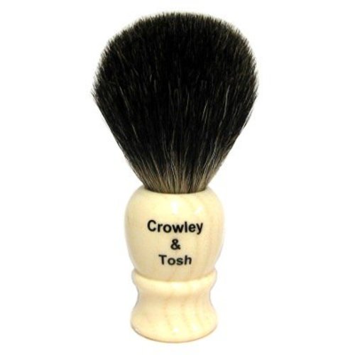 Crowley & Tosh Crowley & Tosh Black Badger Shaving Brush - Imitation Ivory Crowley & Tosh Crowley & Tosh Black Badger Shaving Brush - Imitation Ivory