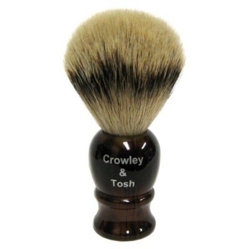 Crowley & Tosh Crowley & Tosh Silvertip Badger Shaving Brush - Horn Crowley & Tosh Crowley & Tosh Silvertip Badger Shaving Brush - Horn