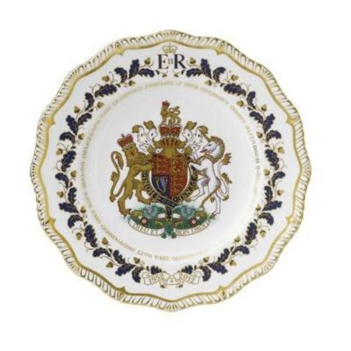 Royal Crown Derby Jubilee Limited Edition Gadroon Plate Royal Crown Derby Jubilee Limited Edition Gadroon Plate