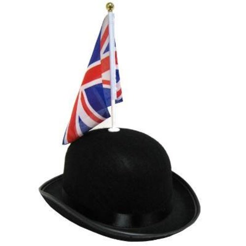 Great British Bowler Hat with Flag Great British Bowler Hat with Flag