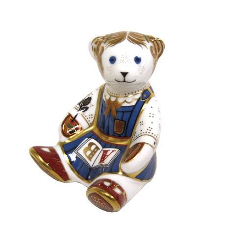 Royal Crown Derby School Girl Teddy - Retired Royal Crown Derby School Girl Teddy - Retired