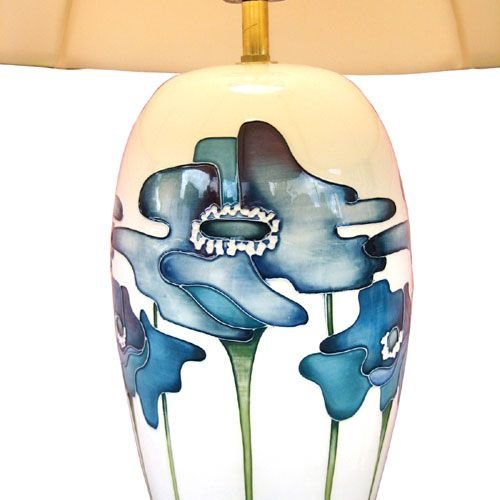 Moorcroft Pottery Blue Heaven Lamp with Shade Moorcroft Pottery Blue Heaven Lamp with Shade