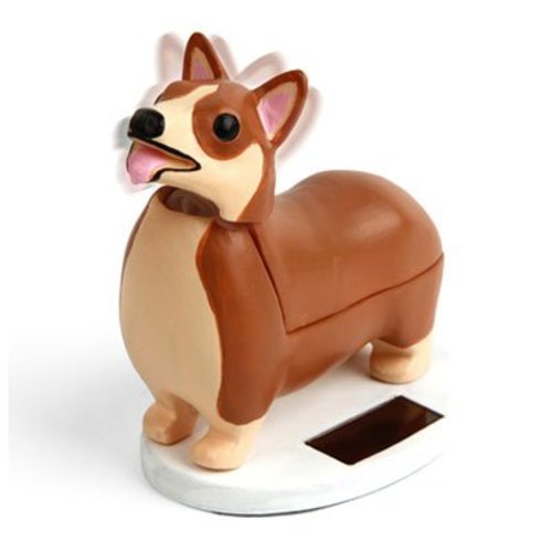 Kikkerland Solar-Powered Elroy the Corgi Kikkerland Solar-Powered Elroy the Corgi