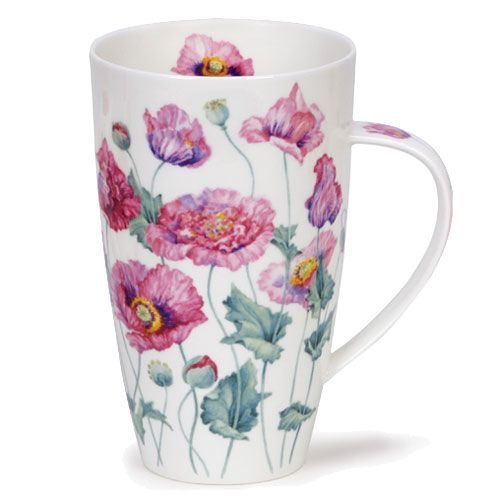 Dunoon Dunoon Henley Poppies Mug - Pink Dunoon Dunoon Henley Poppies Mug - Pink