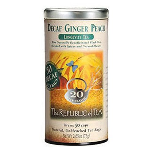 Republic of Tea Republic of Tea Decaf Ginger Peach Black Tea Republic of Tea Republic of Tea Decaf Ginger Peach Black Tea