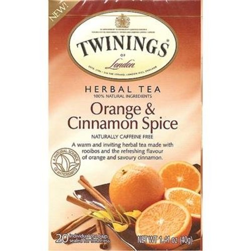 Twinings Twinings 20 CT Orange and Cinnamon Spice Herbal Twinings Twinings 20 CT Orange and Cinnamon Spice Herbal