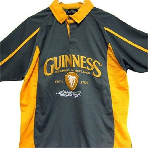 Guinness Gold & Grey Jersey Polo shirt Guinness Gold & Grey Jersey Polo shirt