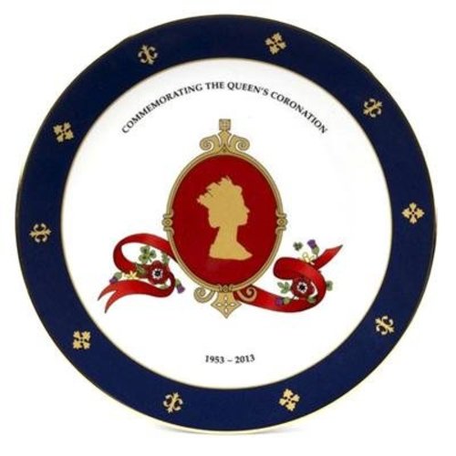 Halcyon Days Halcyon Days Coronation Cameo Plate Halcyon Days Halcyon Days Coronation Cameo Plate