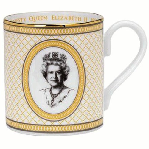 Halcyon Days Halcyon Days Coronation Golden Trellis Mug Halcyon Days Halcyon Days Coronation Golden Trellis Mug