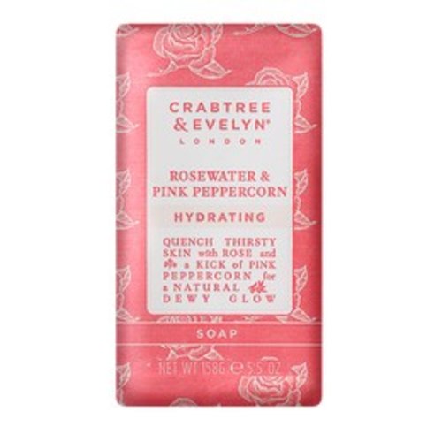 Crabtree & Evelyn C&E Rosewater and Pink Peppercorn Soap Single Crabtree & Evelyn C&E Rosewater and Pink Peppercorn Soap Single