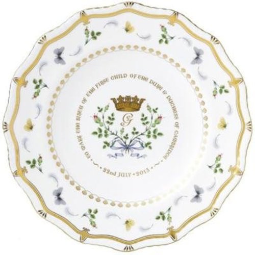 Royal Crown Derby Royal Baby 2013 Gadroon Plate Royal Crown Derby Royal Baby 2013 Gadroon Plate