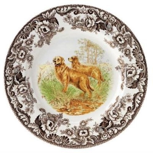 Spode Spode Woodland 27 cm Dinner Plate Golden Retriever Spode Spode Woodland 27 cm Dinner Plate Golden Retriever