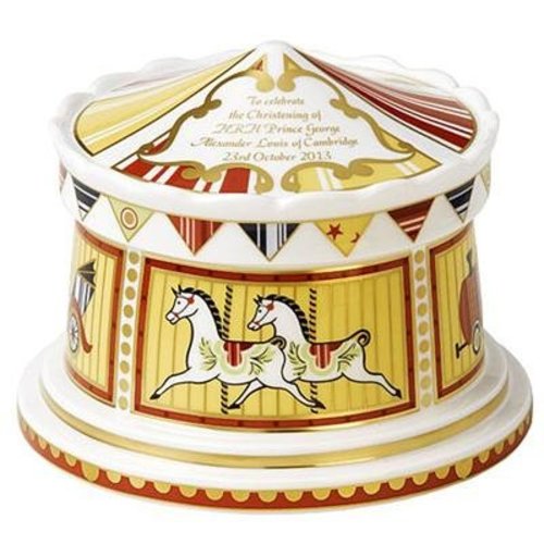 Royal Crown Derby Royal Christening 2013 Carousel Money Box Royal Crown Derby Royal Christening 2013 Carousel Money Box