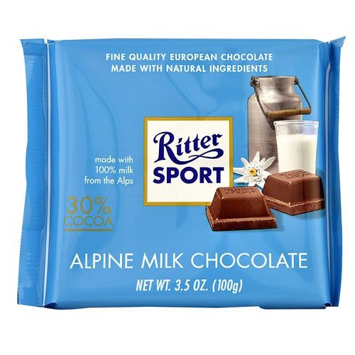 Ritter Sport Ritter Sport Alpine Milk Chocolate Ritter Sport Ritter Sport Alpine Milk Chocolate