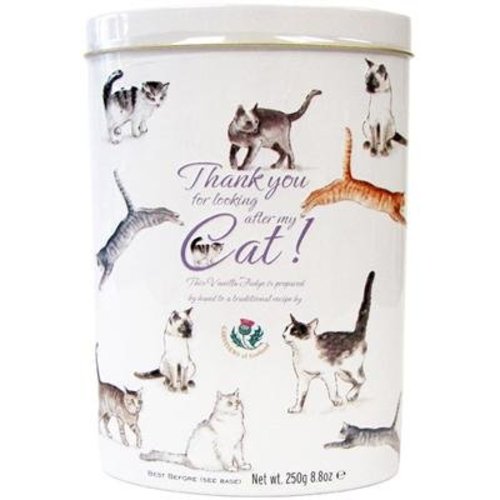 Gardiners of Scotland Gardiners Thank You Vanilla Fudge Tin - Cat Gardiners of Scotland Gardiners Thank You Vanilla Fudge Tin - Cat